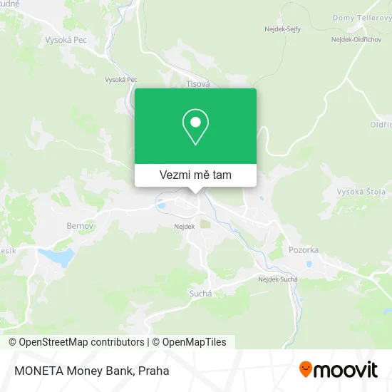 MONETA Money Bank mapa