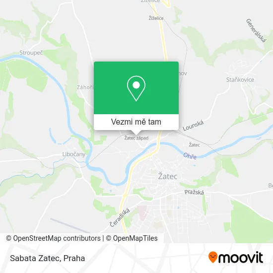 Sabata Zatec mapa