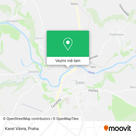 Karel Vávra mapa
