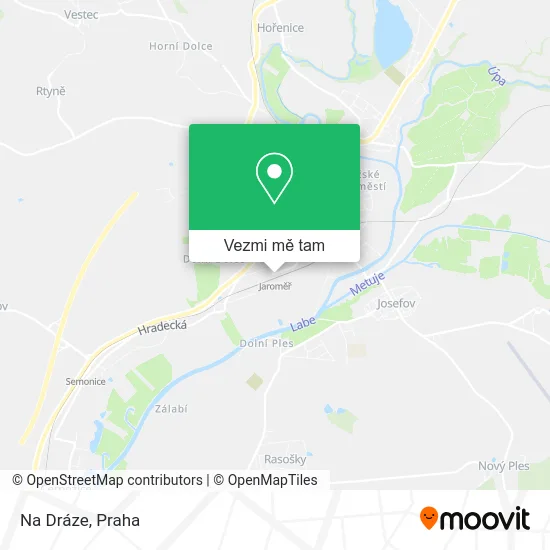 Na Dráze mapa