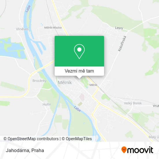 Jahodárna mapa
