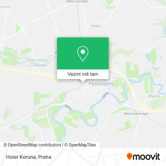 Hotel Koruna mapa
