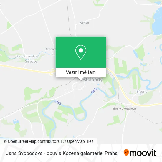 Jana Svobodova - obuv a Kozena galanterie mapa