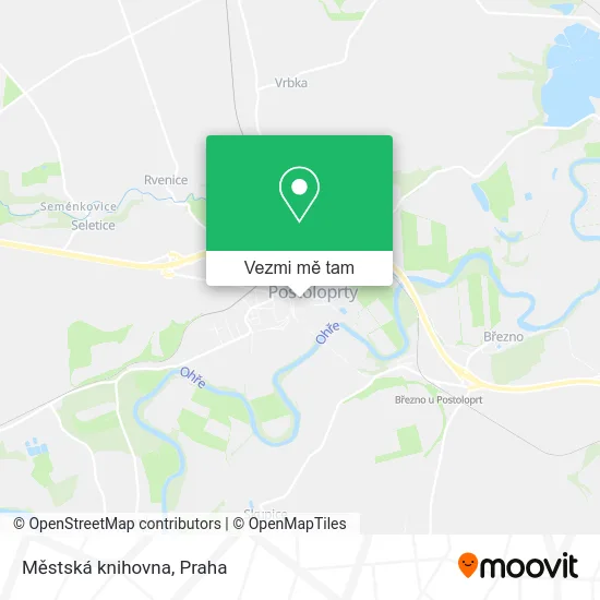 Městská knihovna mapa