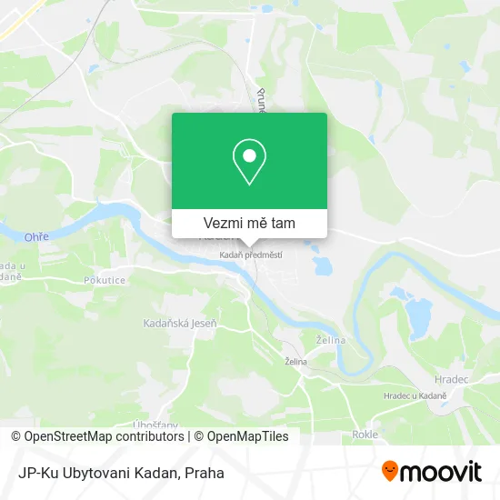JP-Ku Ubytovani Kadan mapa