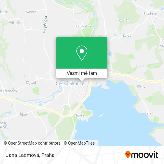 Jana Ladmová mapa