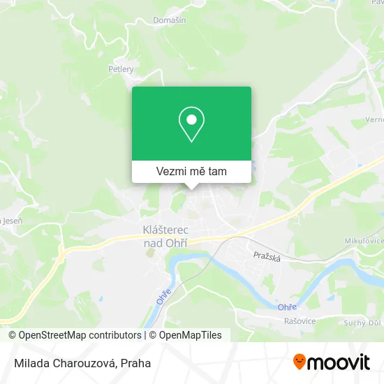 Milada Charouzová mapa
