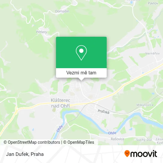 Jan Dufek mapa