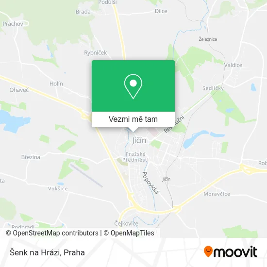 Šenk na Hrázi mapa