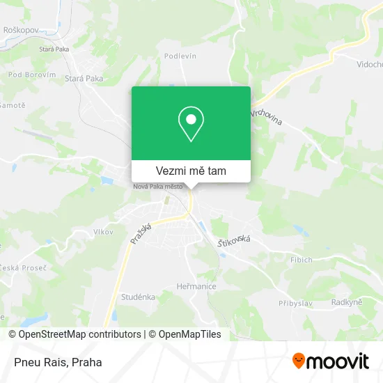 Pneu Rais mapa