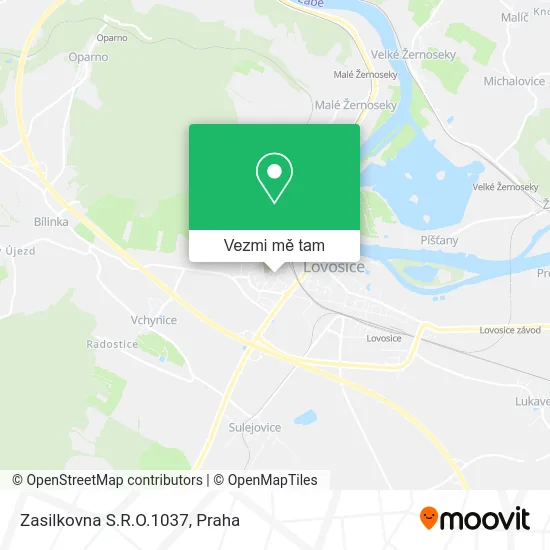 Zasilkovna S.R.O.1037 mapa