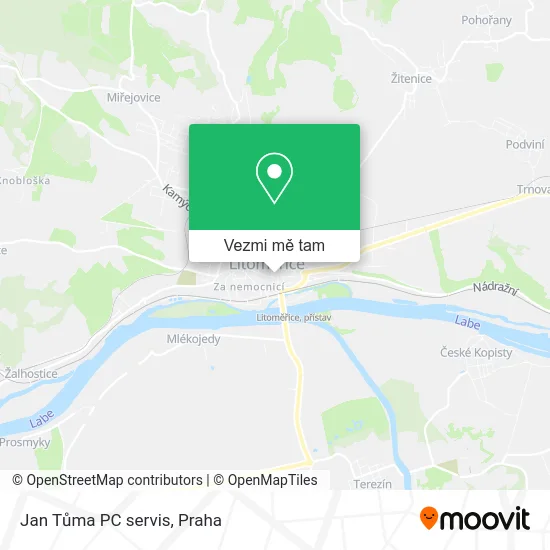 Jan Tůma PC servis mapa