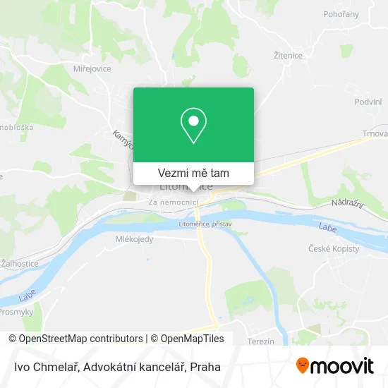 Ivo Chmelař, Advokátní kancelář mapa
