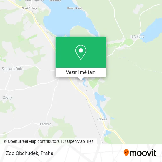 Zoo Obchudek mapa