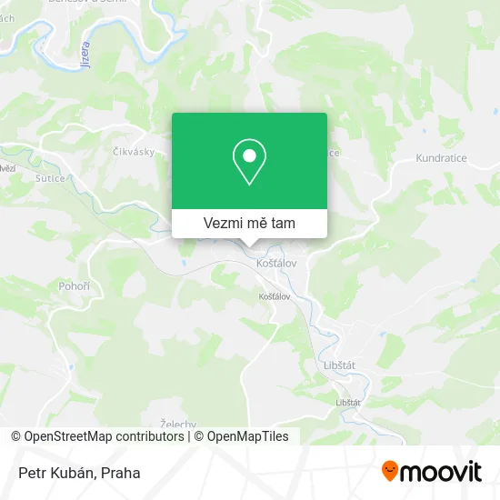 Petr Kubán mapa