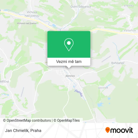 Jan Chmelík mapa