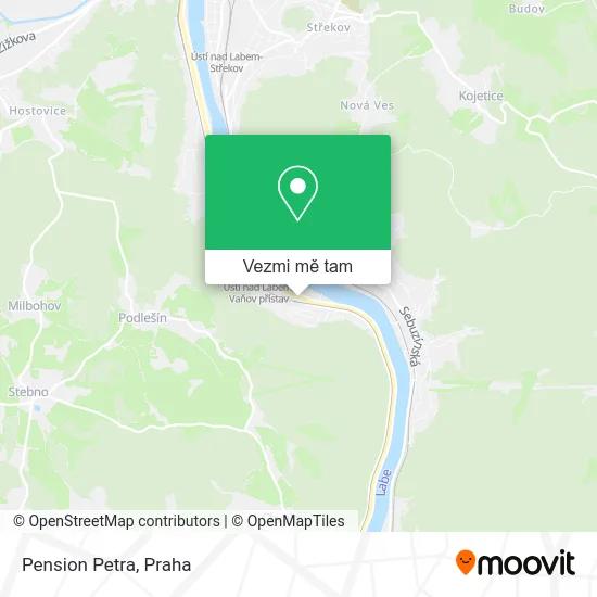 Pension Petra mapa