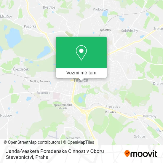 Janda-Veskera Poradenska Cinnost v Oboru Stavebnictvi mapa