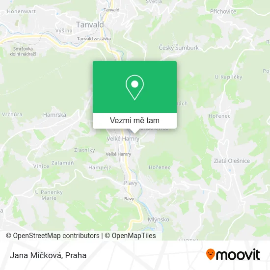 Jana Mičková mapa