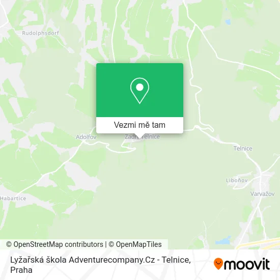 Lyžařská škola Adventurecompany.Cz - Telnice mapa
