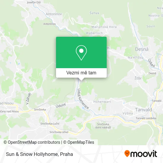 Sun & Snow Hollyhome mapa