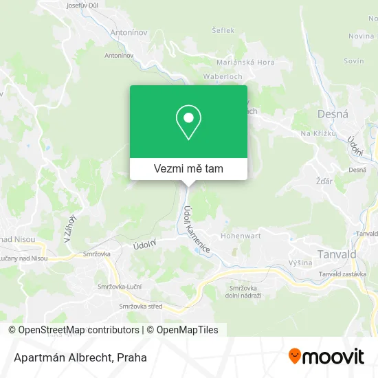 Apartmán Albrecht mapa