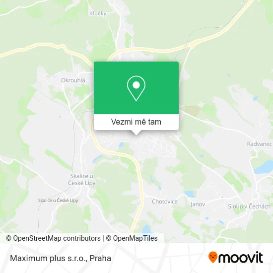 Maximum plus s.r.o. mapa
