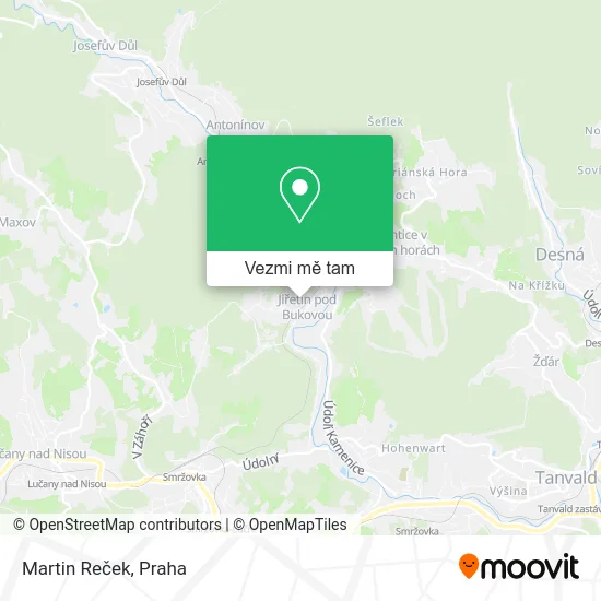 Martin Reček mapa