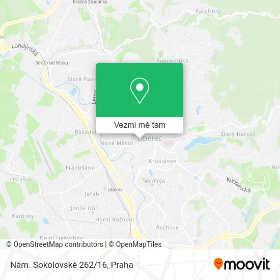 Nám. Sokolovské 262/16 mapa