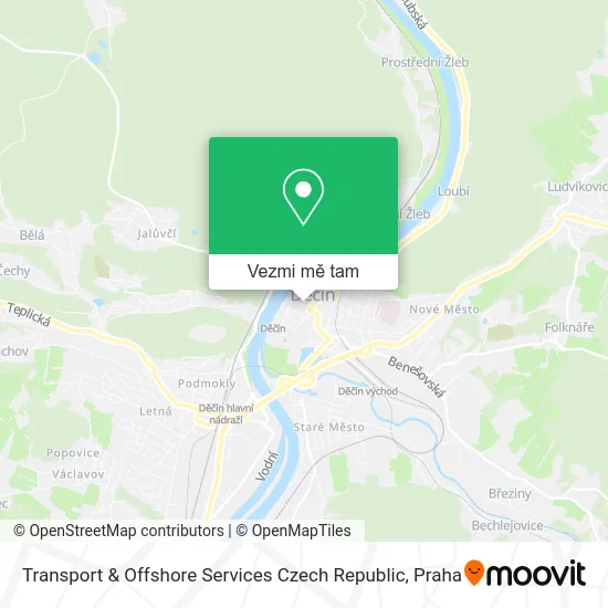 Transport & Offshore Services Czech Republic mapa