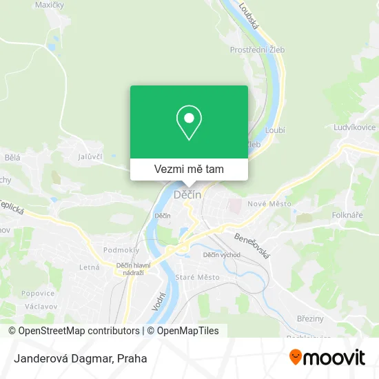 Janderová Dagmar mapa
