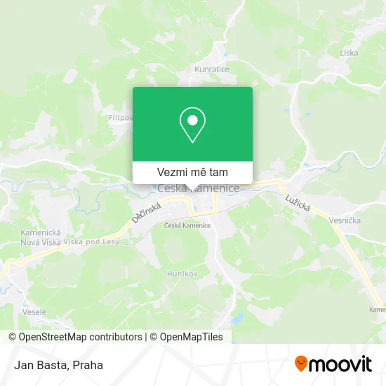 Jan Basta mapa