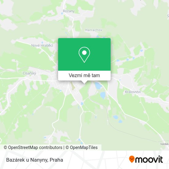 Bazárek u Nanyny mapa