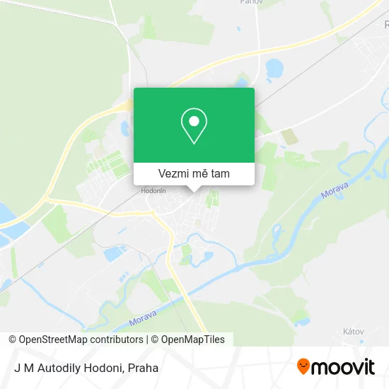 J M Autodily Hodoni mapa