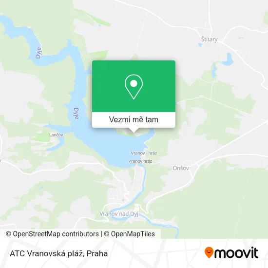ATC Vranovská pláž mapa