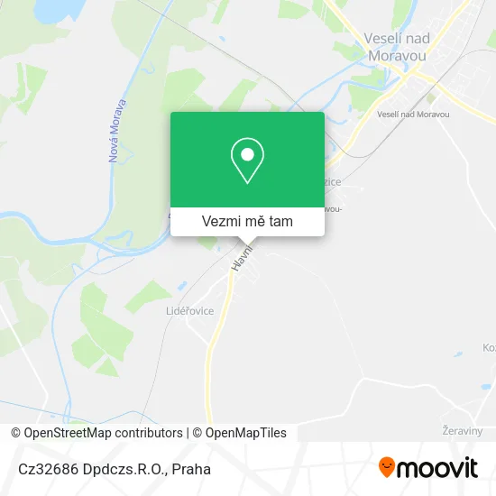 Cz32686 Dpdczs.R.O. mapa