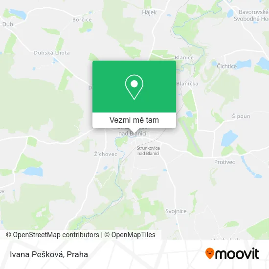 Ivana Pešková mapa