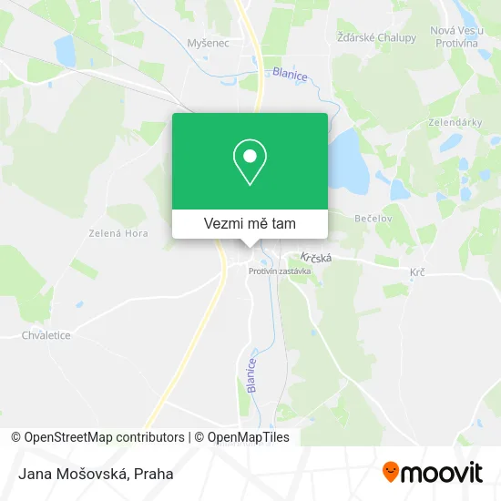 Jana Mošovská mapa