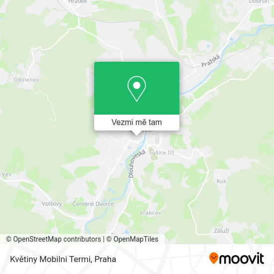 Květiny Mobilni Termi mapa