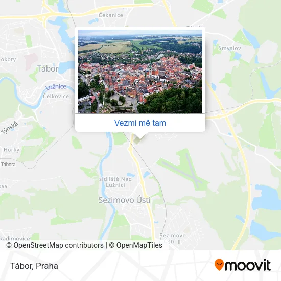 Tábor mapa