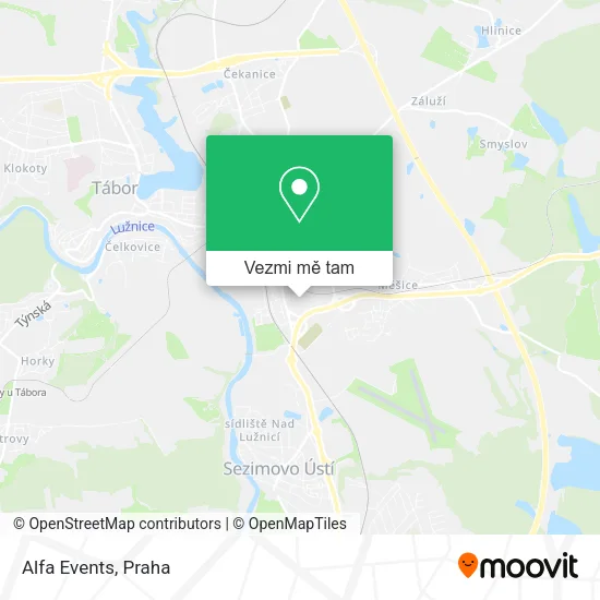Alfa Events mapa