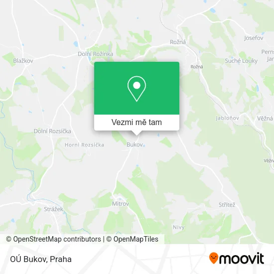 OÚ Bukov mapa
