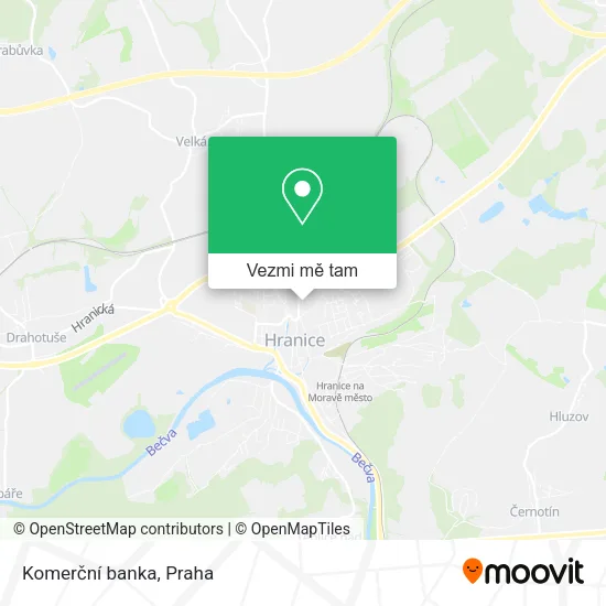 Komerční banka mapa