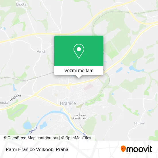 Rami Hranice Velkoob mapa