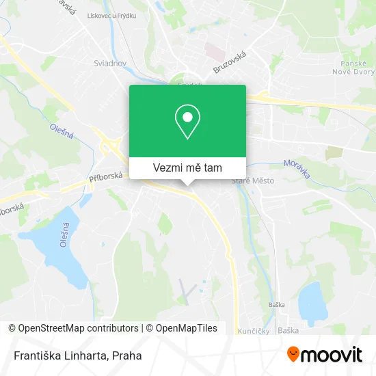 Františka Linharta mapa