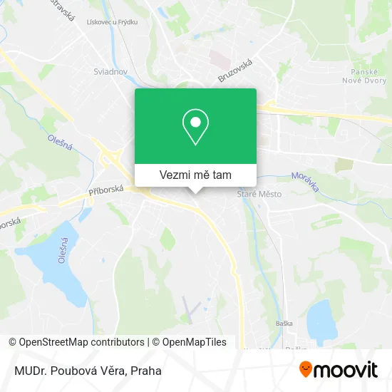 MUDr. Poubová Věra mapa