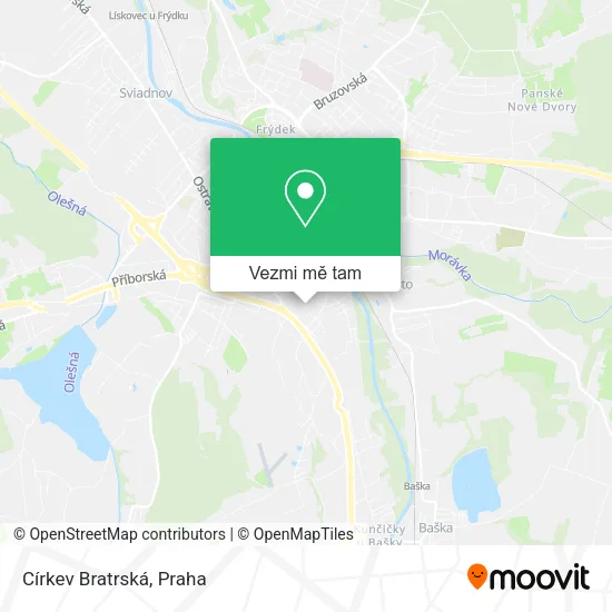 Církev Bratrská mapa