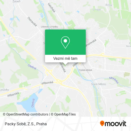 Packy Sobě, Z.S. mapa