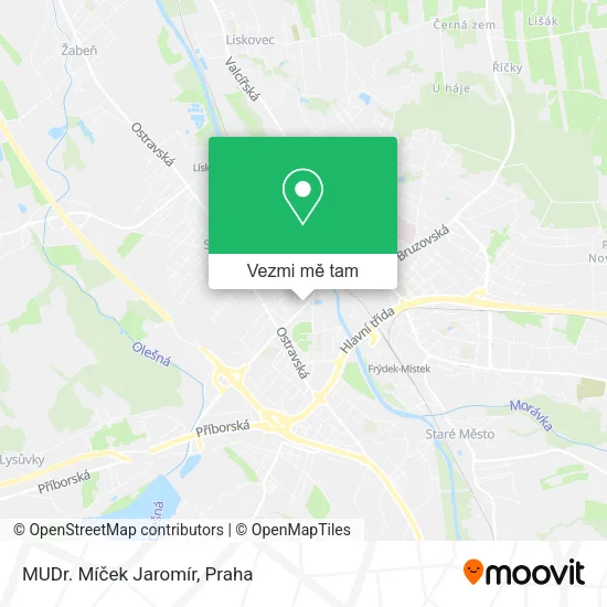 MUDr. Míček Jaromír mapa
