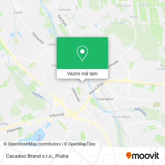Cacadoo Brand s.r.o. mapa